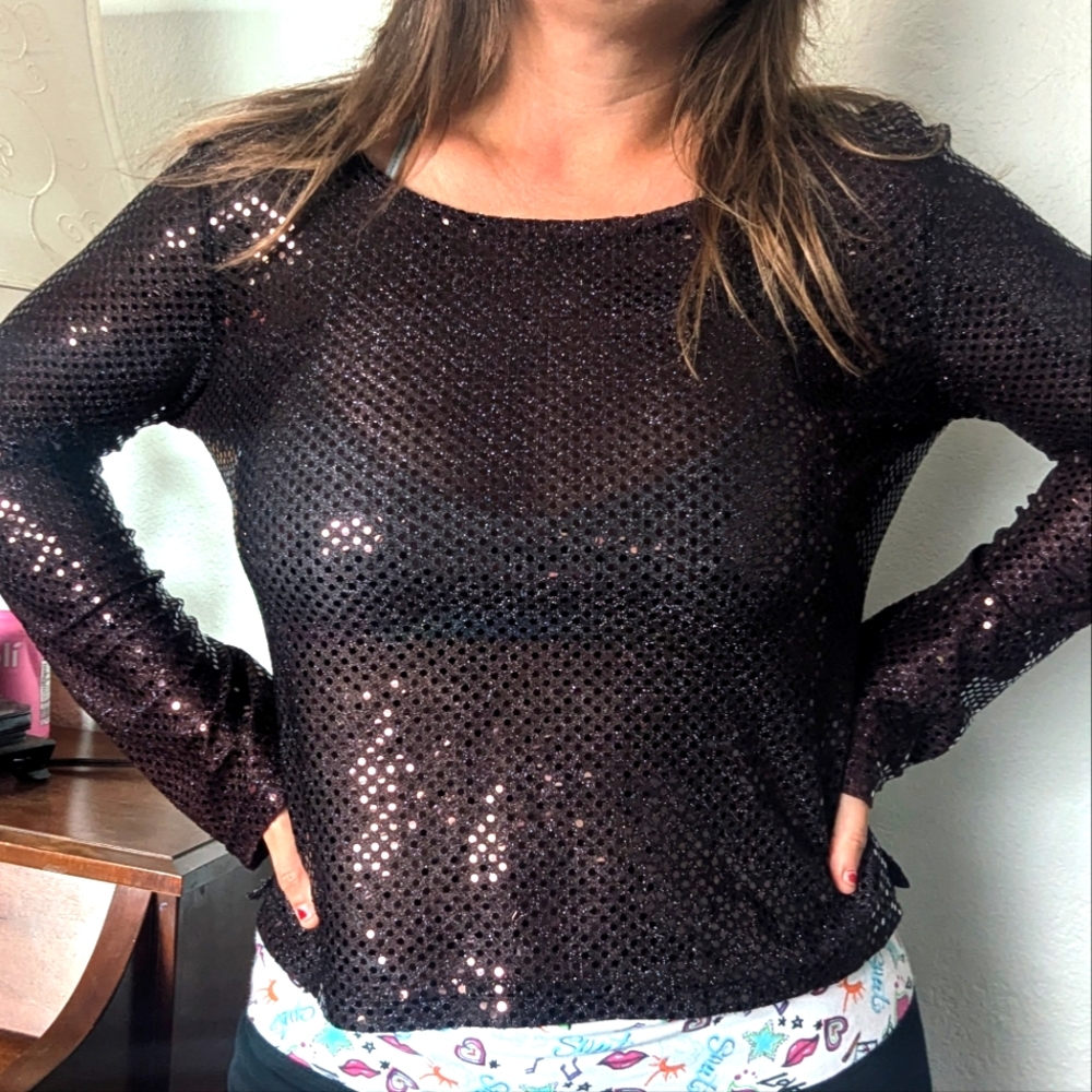 90's Rampage Foil Blouse